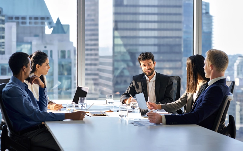 strategic business meeting